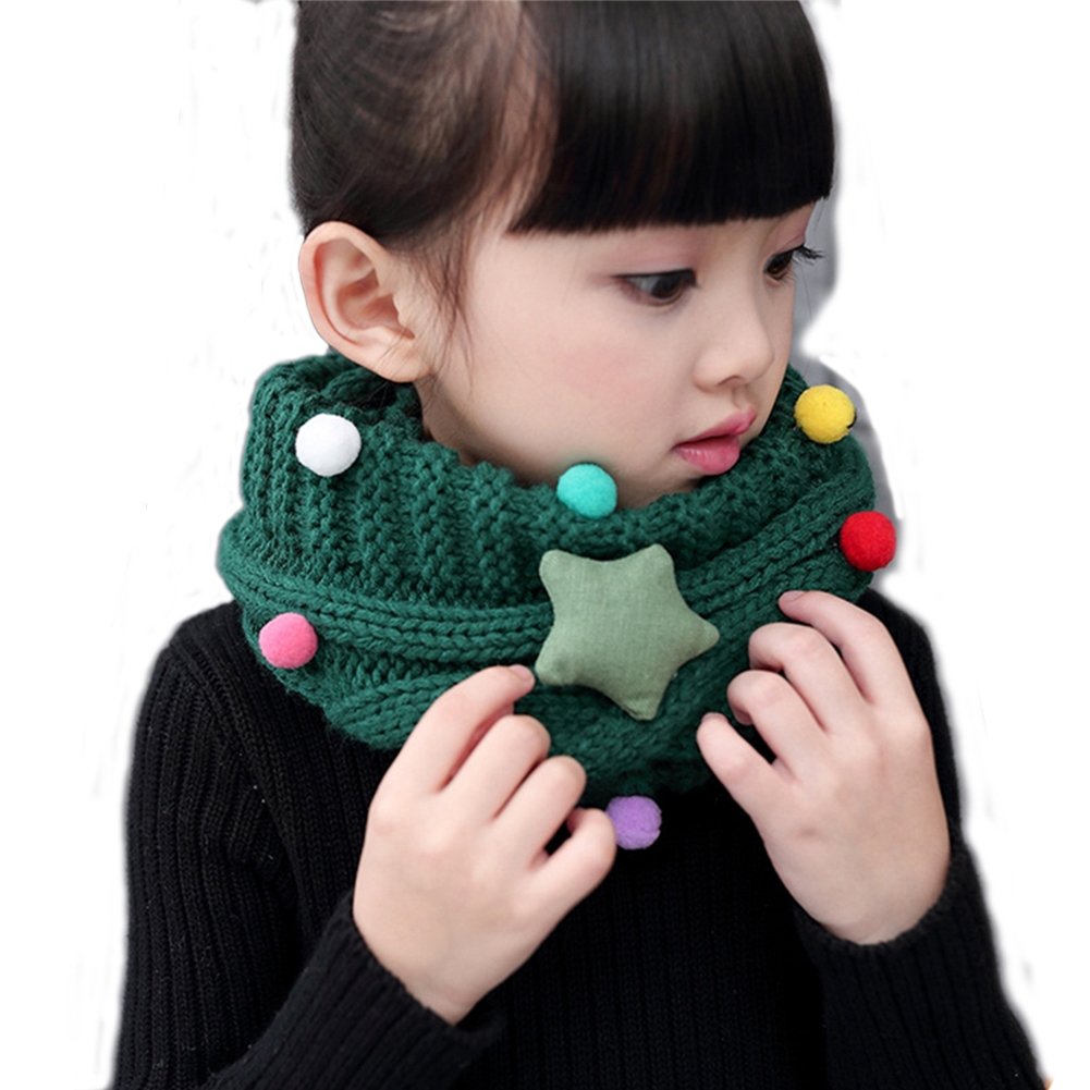 Fashion Kids Infant Girls Collar Baby Knit Soft Infinity Scarf Neck Scarves