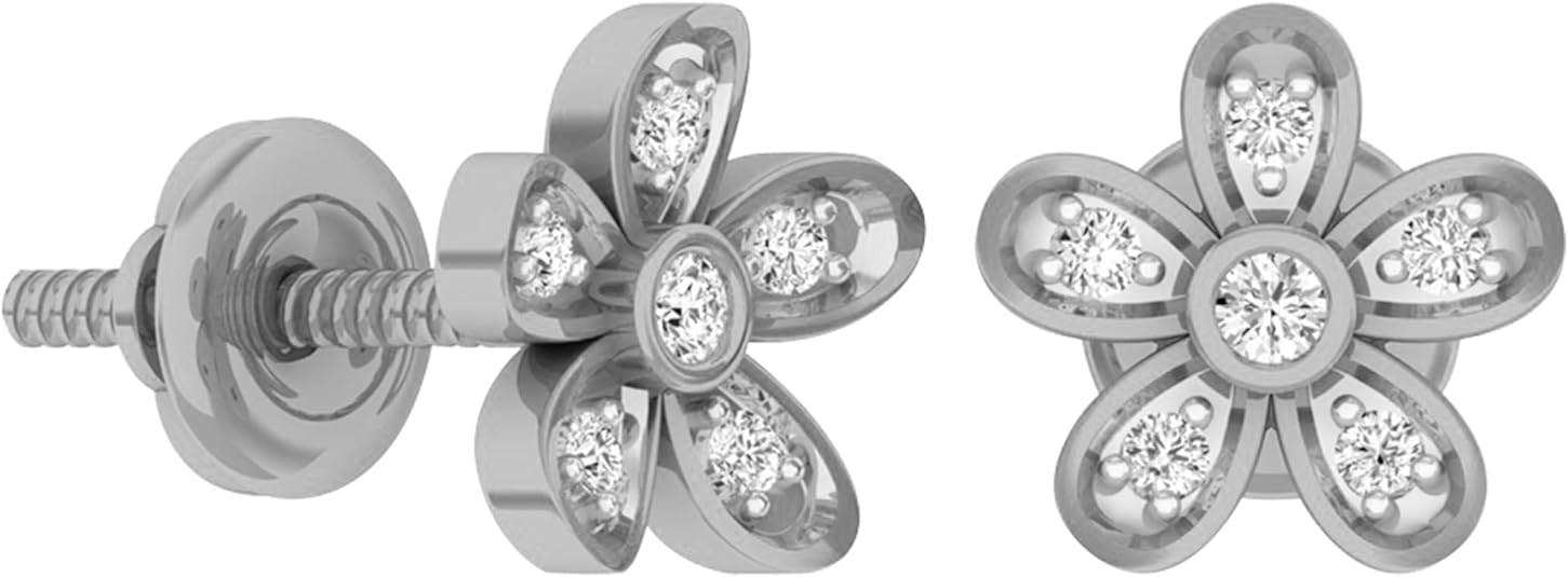 Flower Diamond Studs