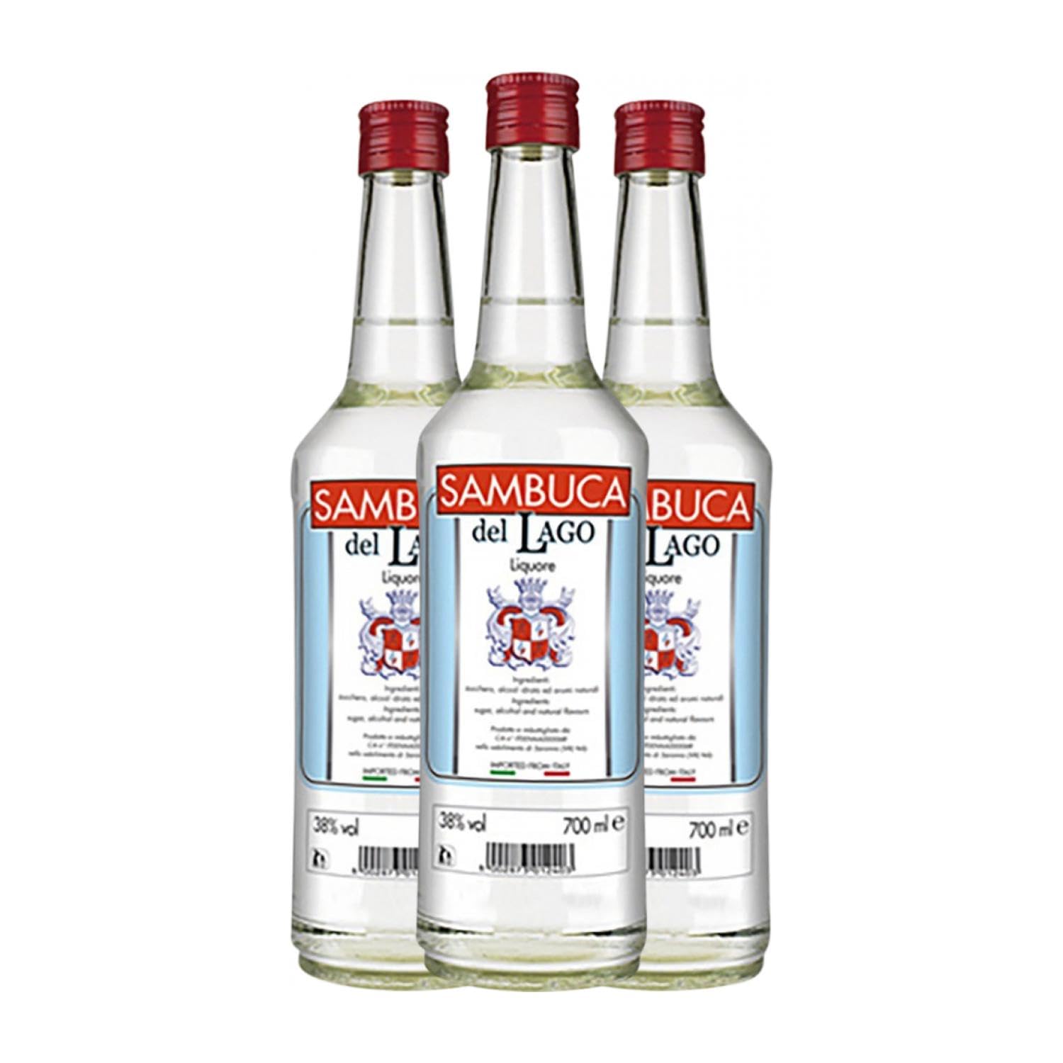 Liköre PLF. Sambuca del Lago 70 cl (Karton mit 3 Flaschen von 70 cl)