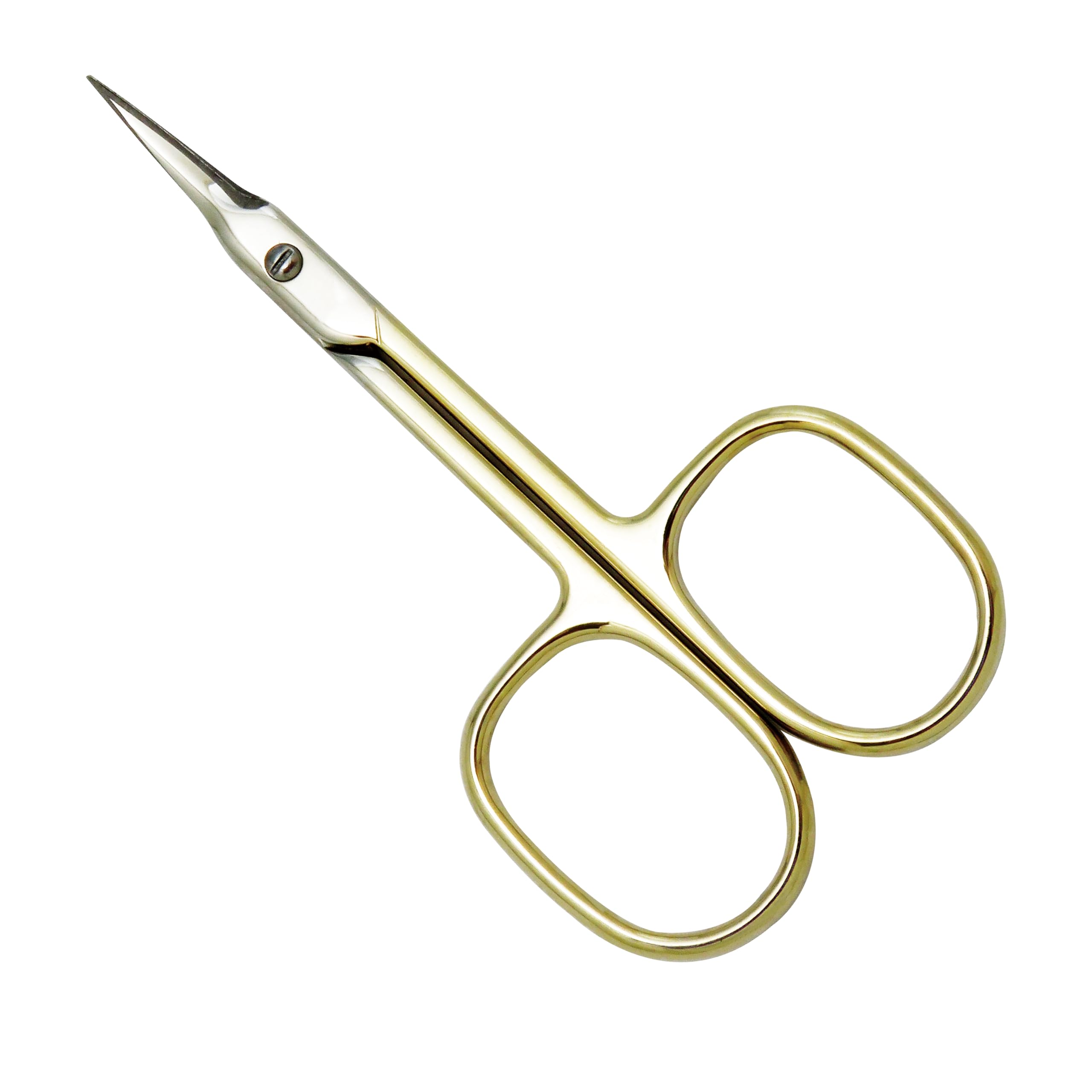 Golden Nail Cuticle Scissors for Manicure Multipurpose-Beauty Grooming Scissors for Nail, Eyebrow, Eyelash, Dry Skin Cuticle Trimming, and Foot Care for Men and Women SUNDEN SD2256