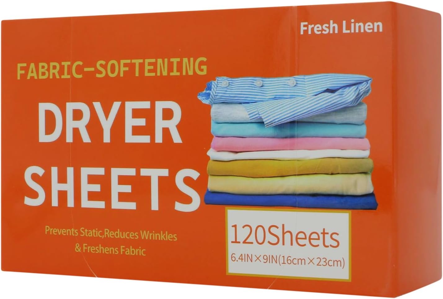 Fabric Softener Sheets 120 Pieces Scented Clothes Washing Sheets