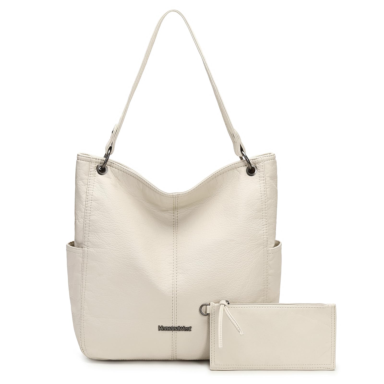 Montana West Hobo Purses for Women Soft Top Handle Shoulder Bag with Wallet Set
