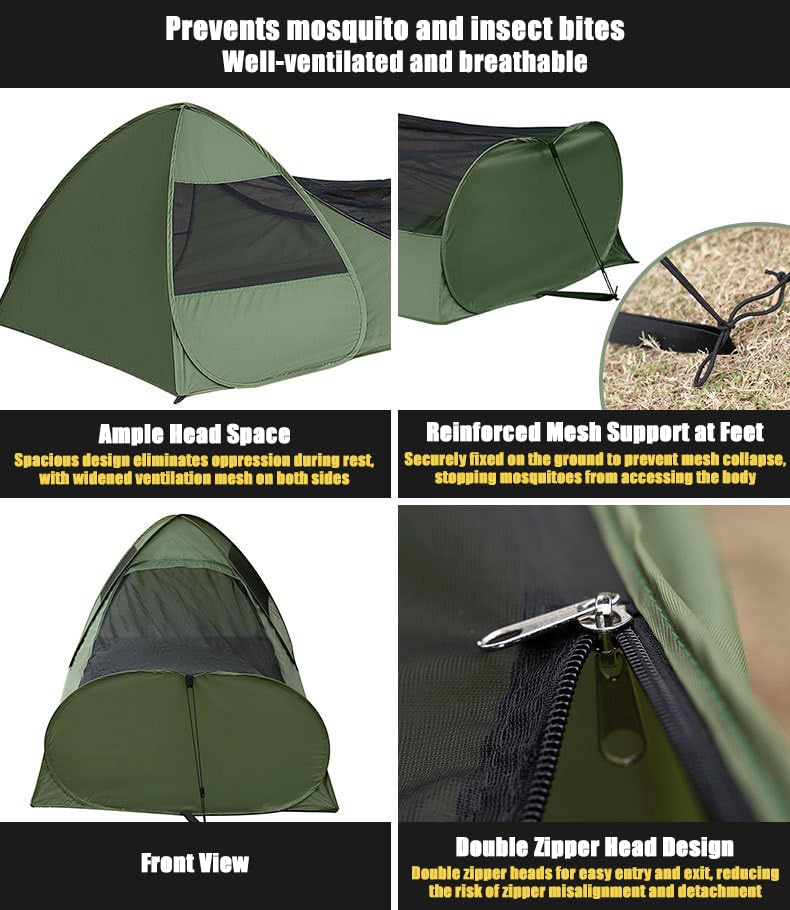 Mosquitera para Camping Pop Up para 1 Persona miniatura 5