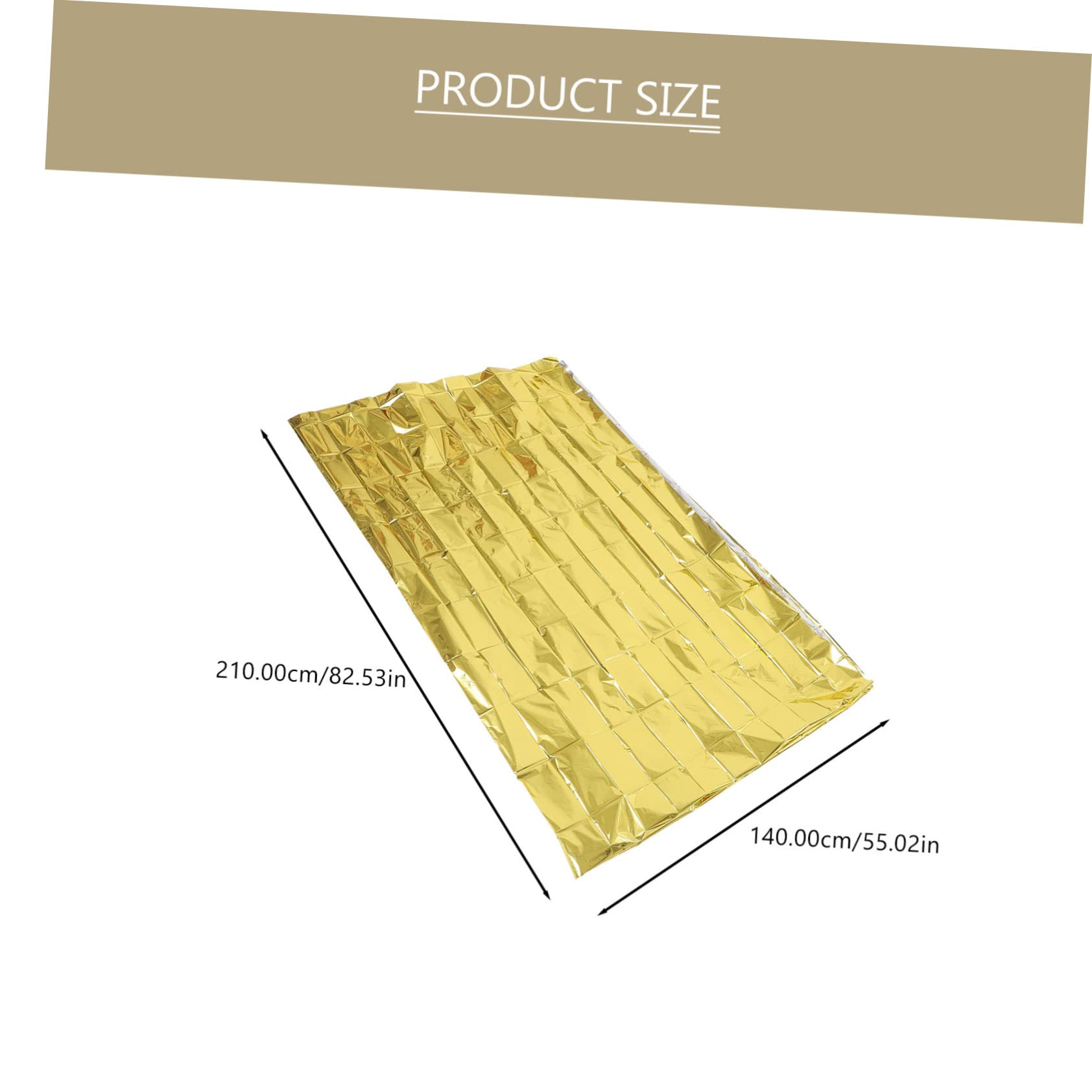 BESTonZON 10 Piezas de Emergencia Térmica de Multiusos para Camping y Senderismo Protección Solar y Térmica Color Plateado y Dorado para Actividades