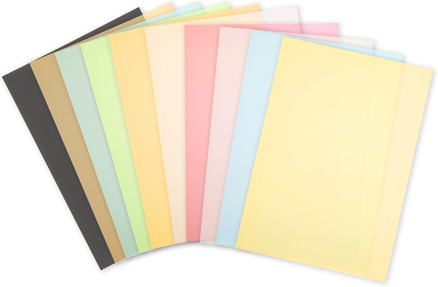 50 Sheets Coloured A4 Tracing Paper, Vellum Paper for Sketching