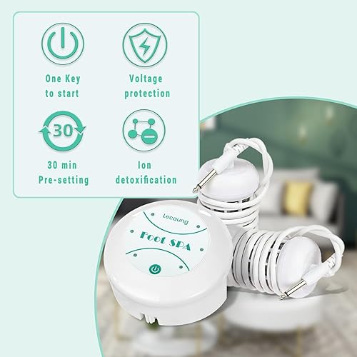 Miniatura 2 de Máquina de desintoxicación de baño de pies iónico, baño de spa de pies portátil, máquina de desintoxicación de spa de limpieza de iones para uso