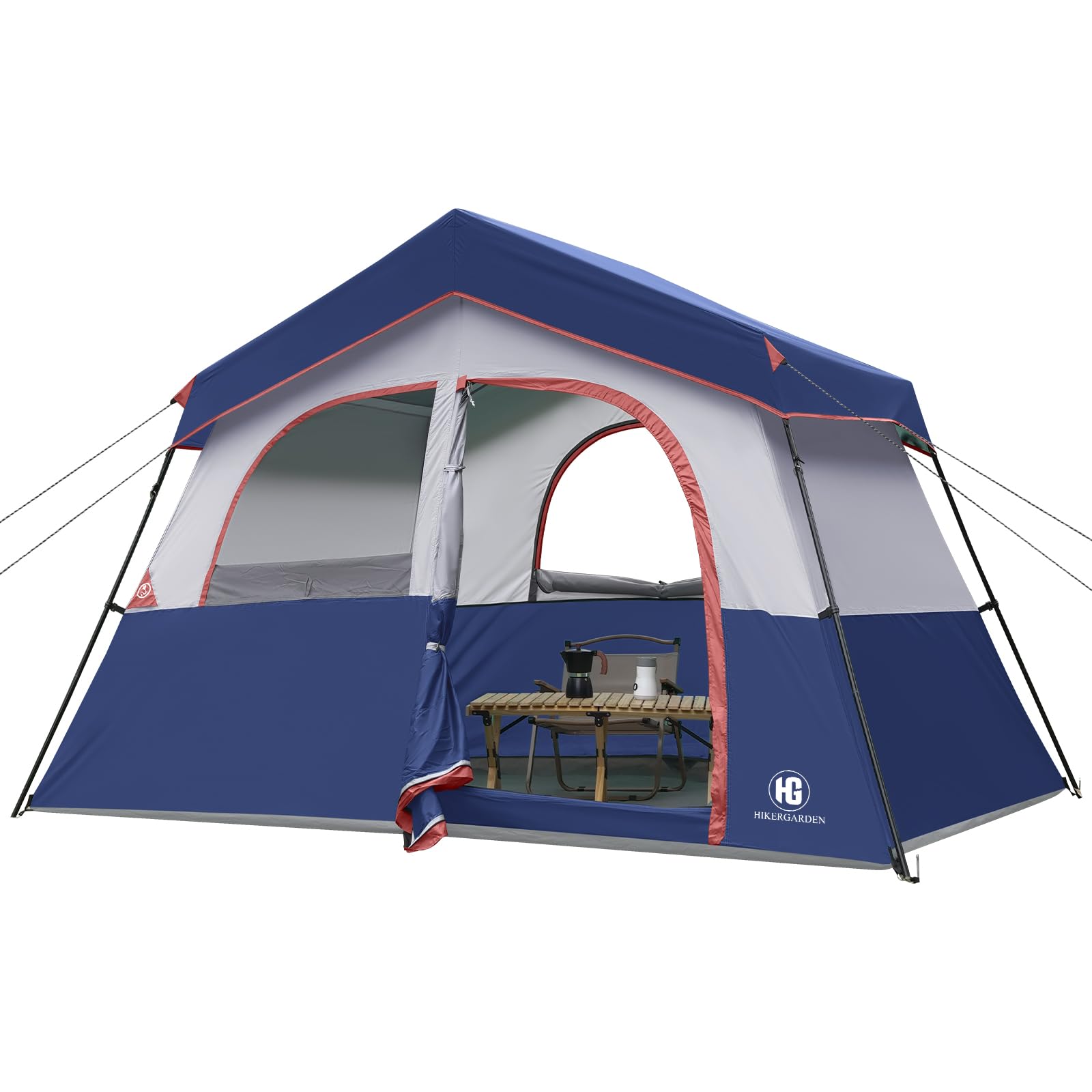 View 1 of ***DAMAGED - SEE NOTES/PICTURES*** - BROKEN ZIPPER on STORAGE BAG
HG 6 Person Cabin Tent - 120"x96"x76" - Waterproof
