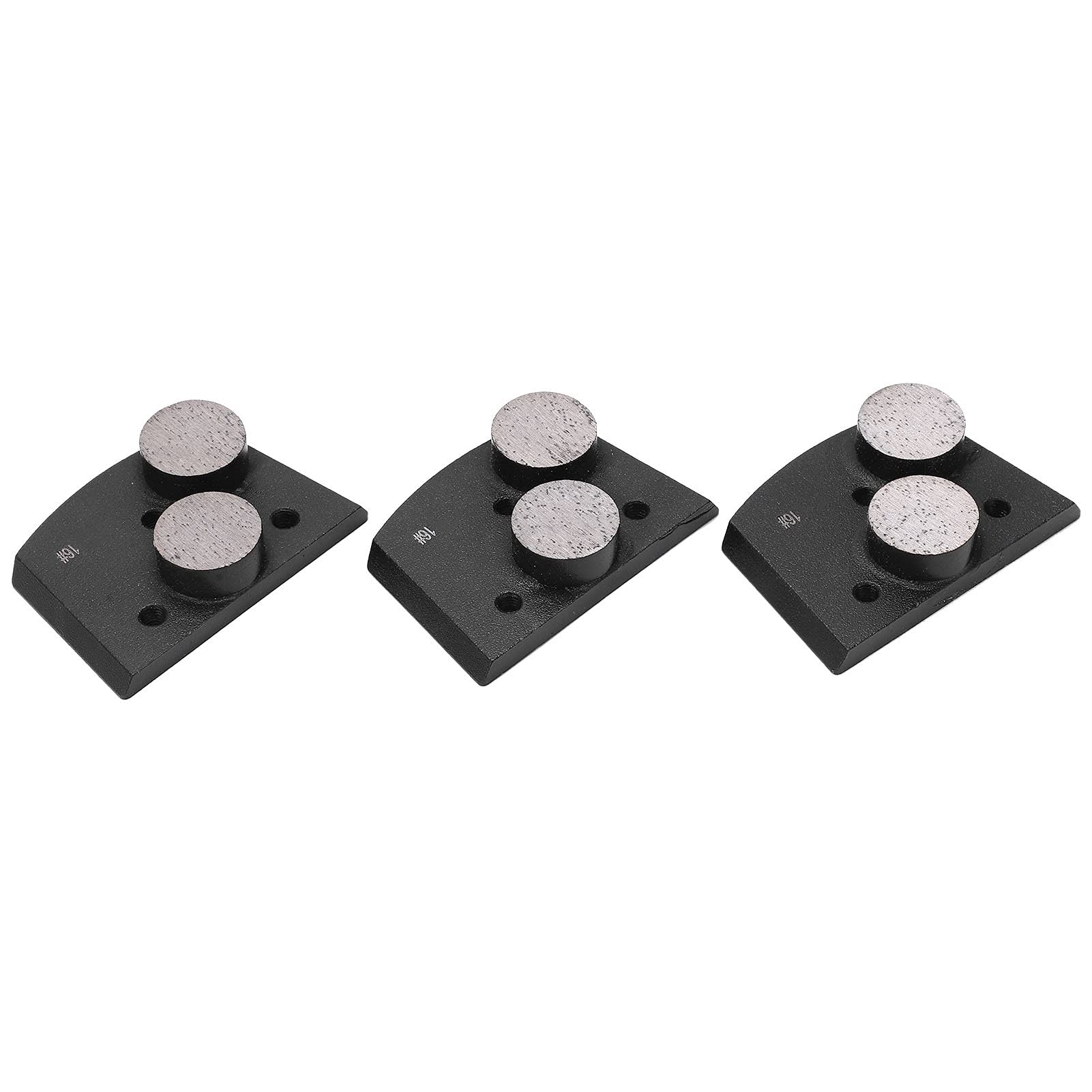 Almohadillas de Diamante para Lijado y Pulido de Concreto, Grano 16 con 2 Dientes Cilíndricos, Diseño de Inserción Rápida para Preparación de Superficies Industriales, Material