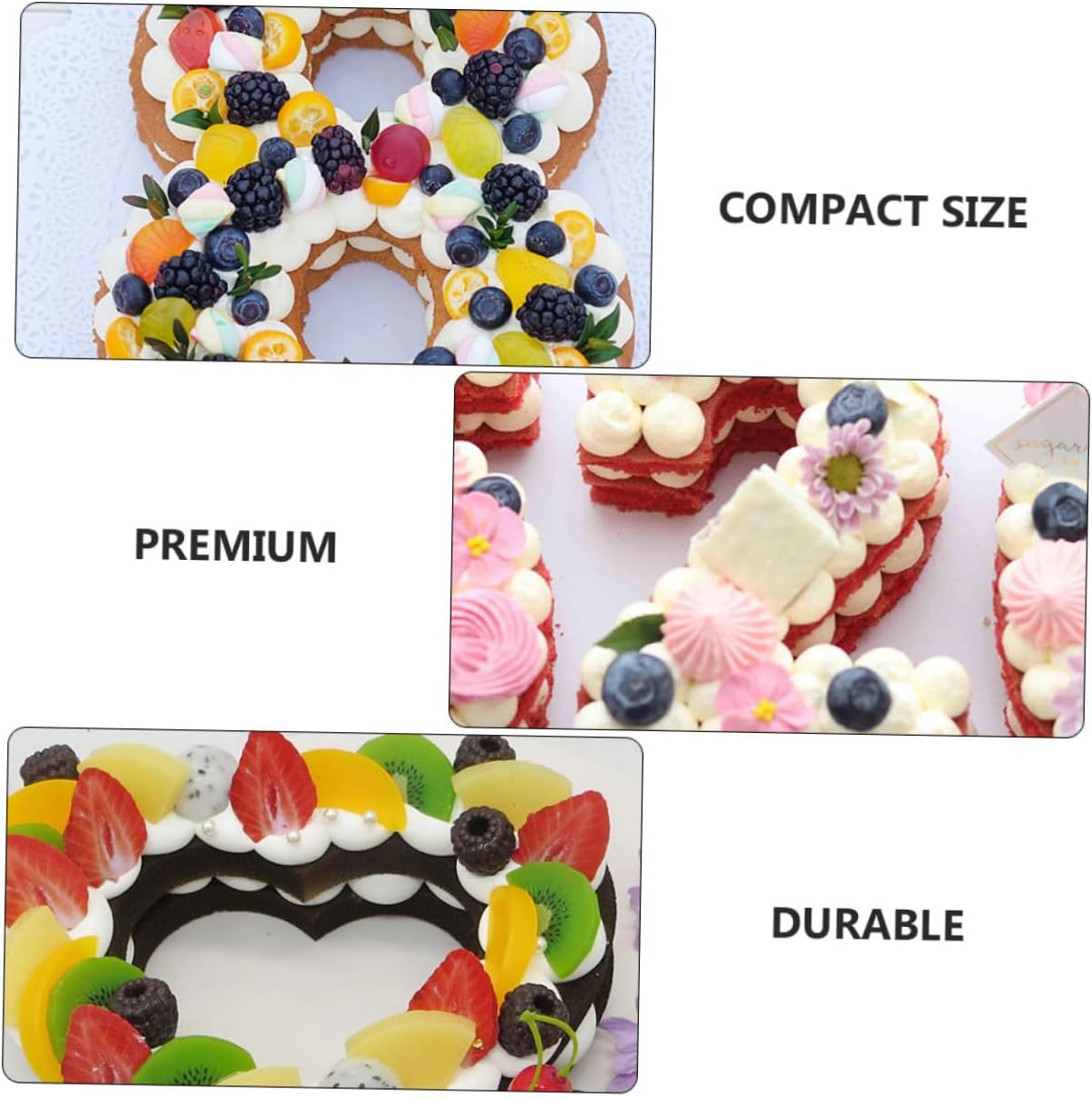 37pcs Cake Templates DIY Alphabet Cake Stencils Baking Decorating Supplies