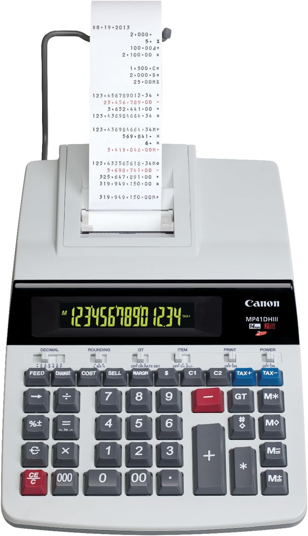 Canon Office Products MP41DHIII Desktop Printing Calculator (Pack of 6)
