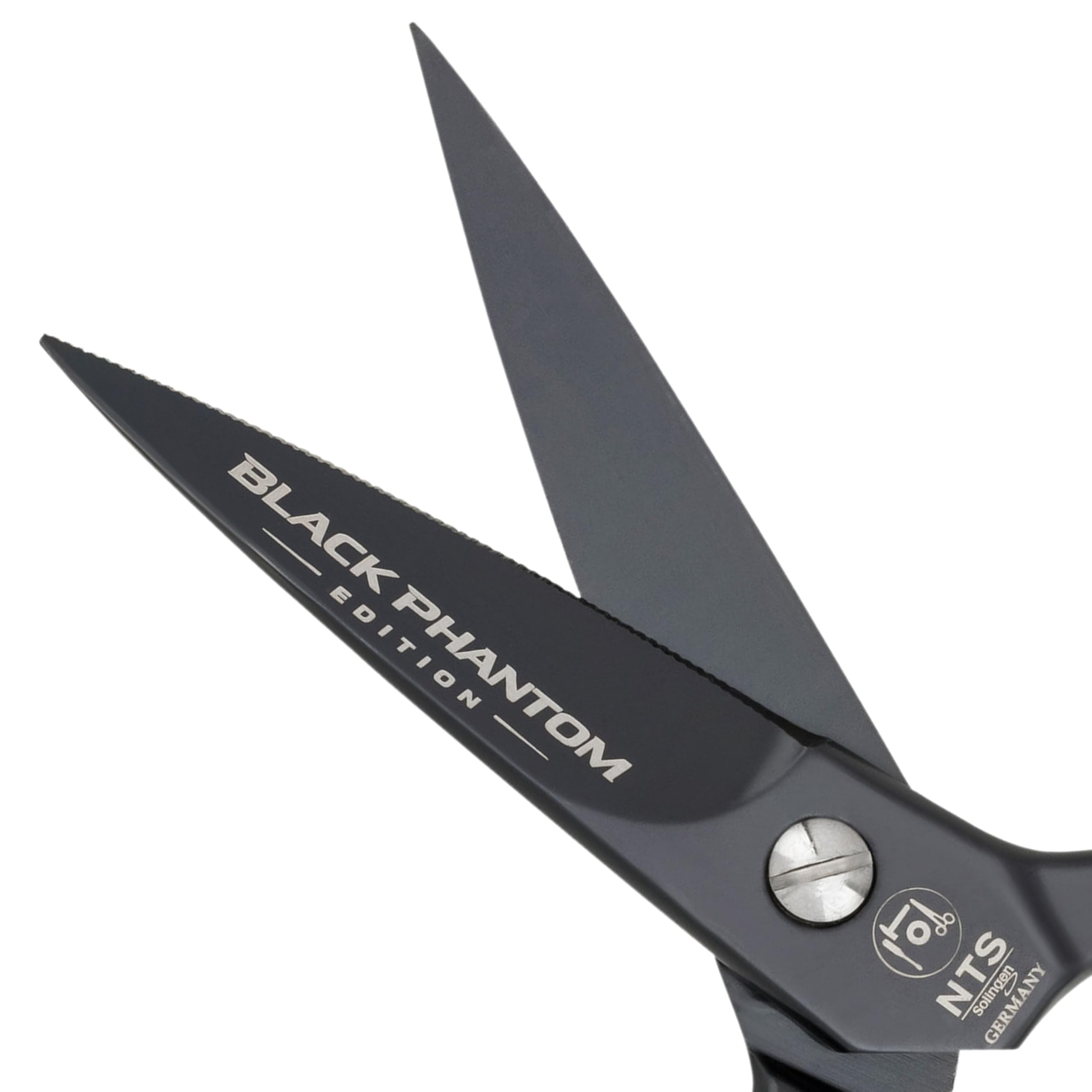 Profi 4in1 Küchenschere Black Phantom Edition 8", Handgeschmiedete 4in1 Haushaltsschere in edlem Schwarz, Rostfrei