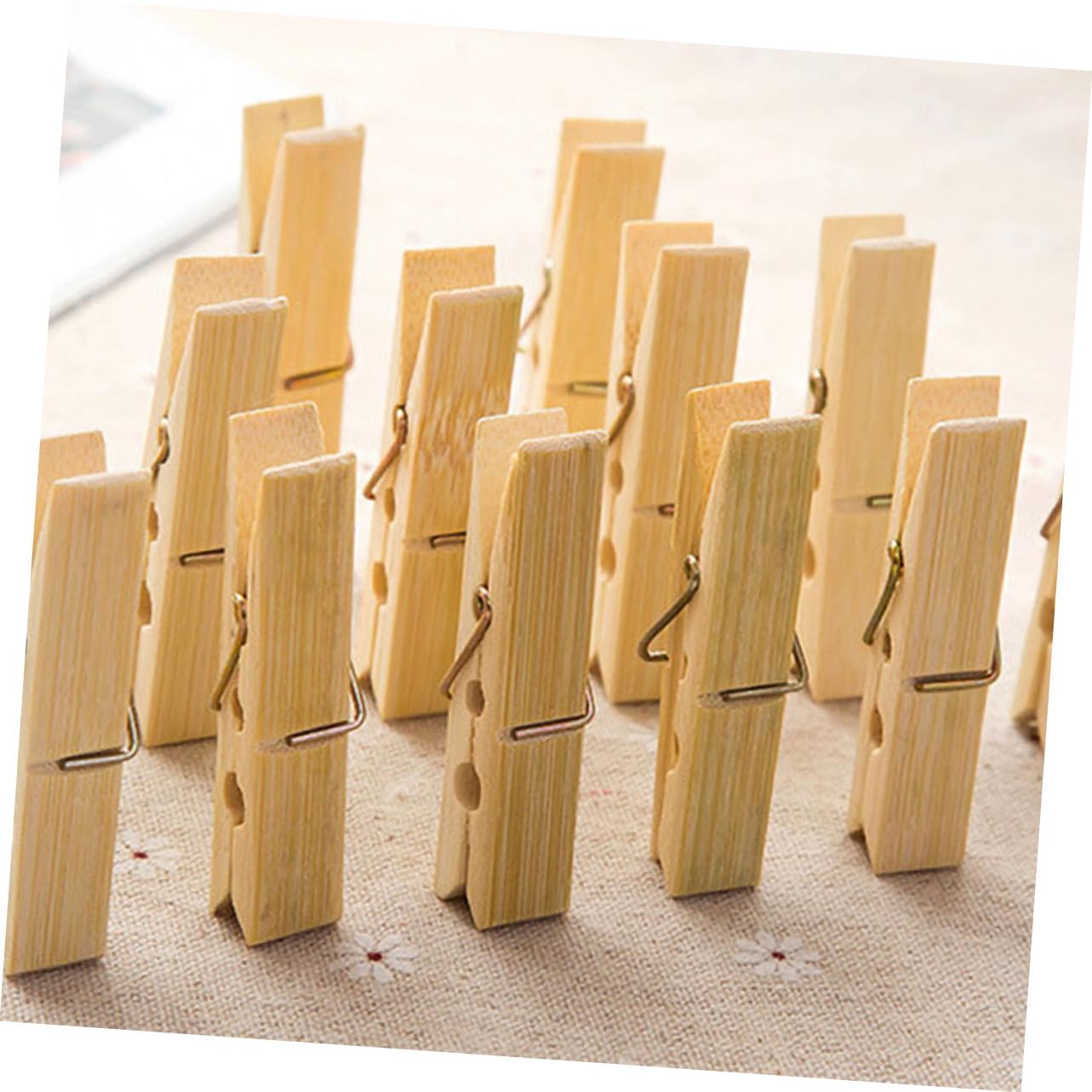 100 Mollette Di Legno Multifunzionali Mollette Per Vestiti Antivento Clip Di Sicurezza Adatte Per Morsetti Per Coperte E Trapunte