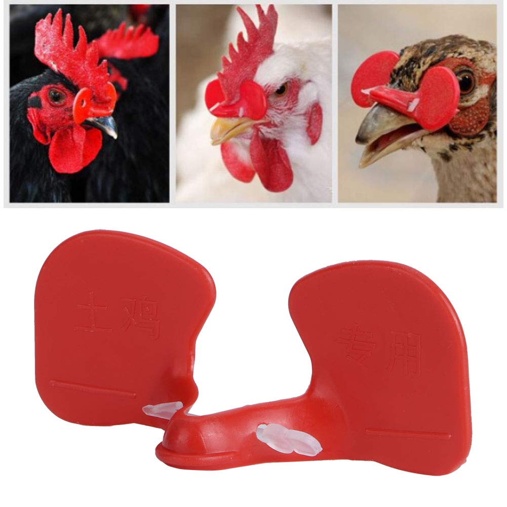 Paraocchi Per Polli - 500 Pezzi, In ABS, Anti-Beccaggio, Per Allevamenti, Riduce Stress E Aumenta Produzione Uova