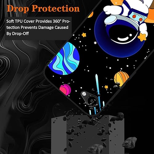 Miniatura 3 de Funda para teléfono Orbic Joy 4G Orbic Joy 4G a prueba de golpes, funda de protección de cuerpo completo (astronautas)