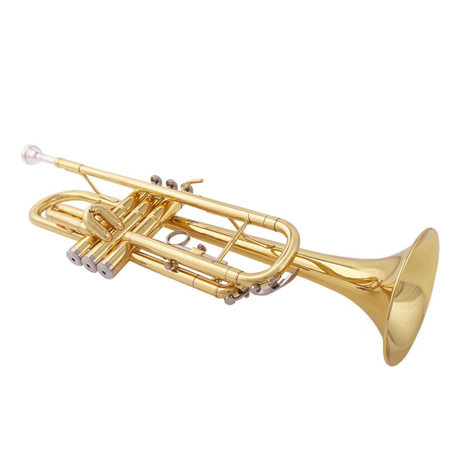 trąbka instrument Trąbka B-dur dla dzieci początkujących uczniów grających na stopniowanych lakierowanych zachodnich instrumentach dętych