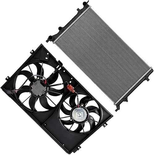 Miniatura 2 de SCITOO Ventilador de refrigeración 620-843, 1 radiador 13215, 1 apto para 2013 para V-olkswagen para Beetle 2.5L 2011-2013 para V-olkswagen para