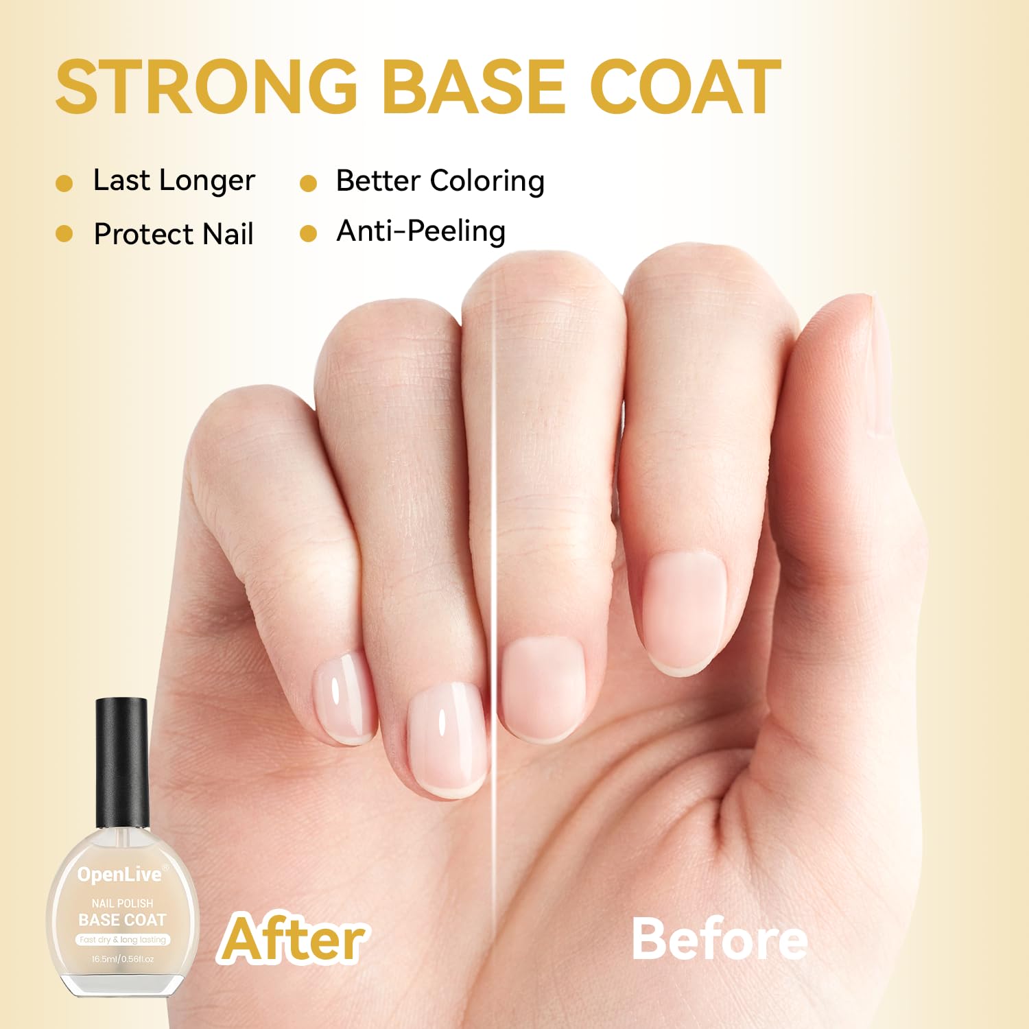 Juego de 3 unidades de 0.6 fl oz, base y capa superior de secado rápido, esmalte de uñas y removedor de gel, capa base y capa superior, sin secado con lámpara UV, removedor de esmalte de gel 3