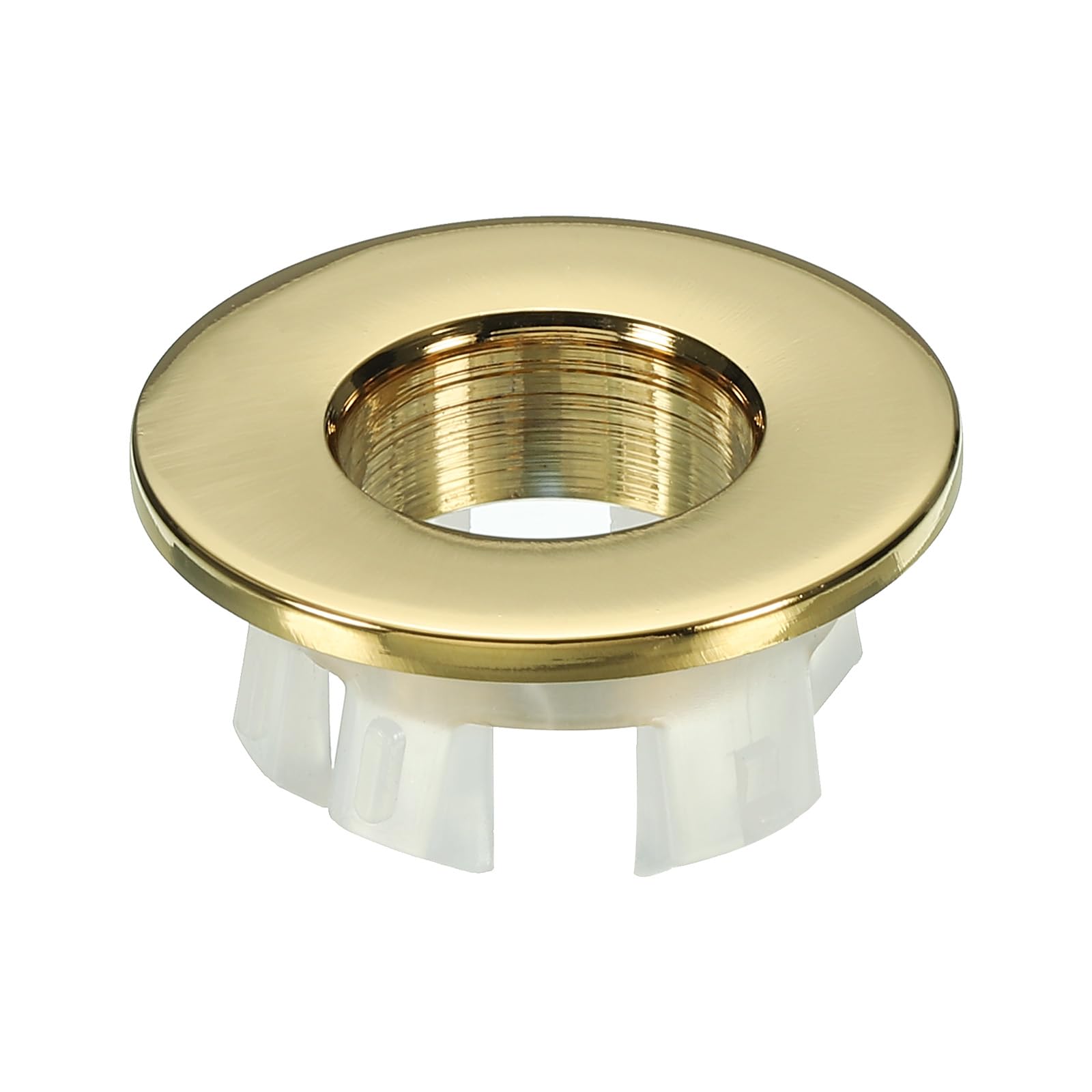 PATIKIL Sink Overflow Ring, Sink Basin Trim Overflow Cover Insert in Hole Round Ring Covers Caps for Kitchen Bathroom, Gold