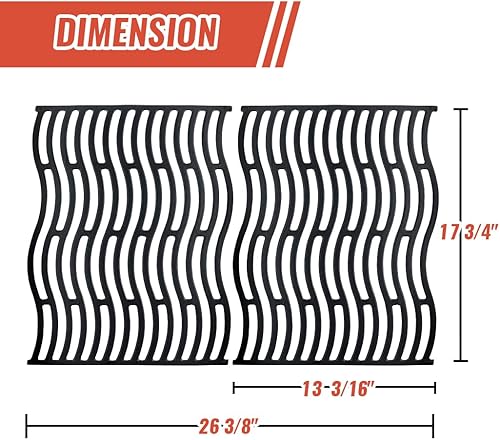 Miniatura 9 de Piezas de repuesto para parrilla Napoleon LEX485605730 LE LD485 Series S81001, paquete de 4 quemadores de parrilla y placas térmicas, acero