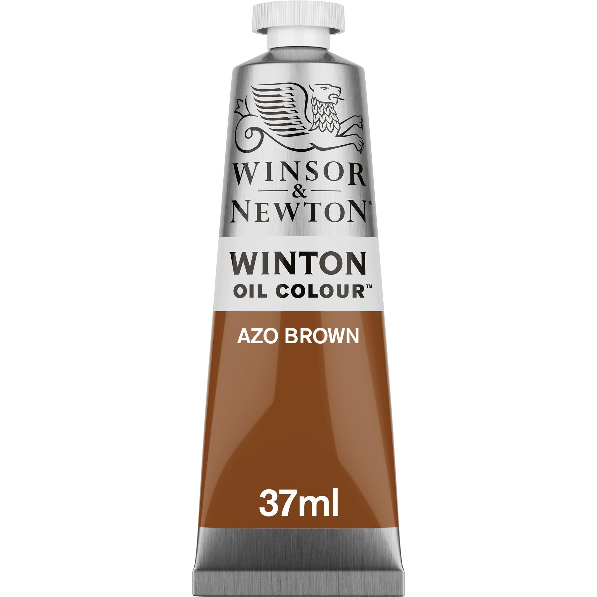 Winsor & Newton Winton Oil Colour Azo Brown 37ml tube with even consistency, non-fading, high coverage, rich in colour pigments AZO BROWN 1 Count (Pack of 1) 1.25-oz Tube