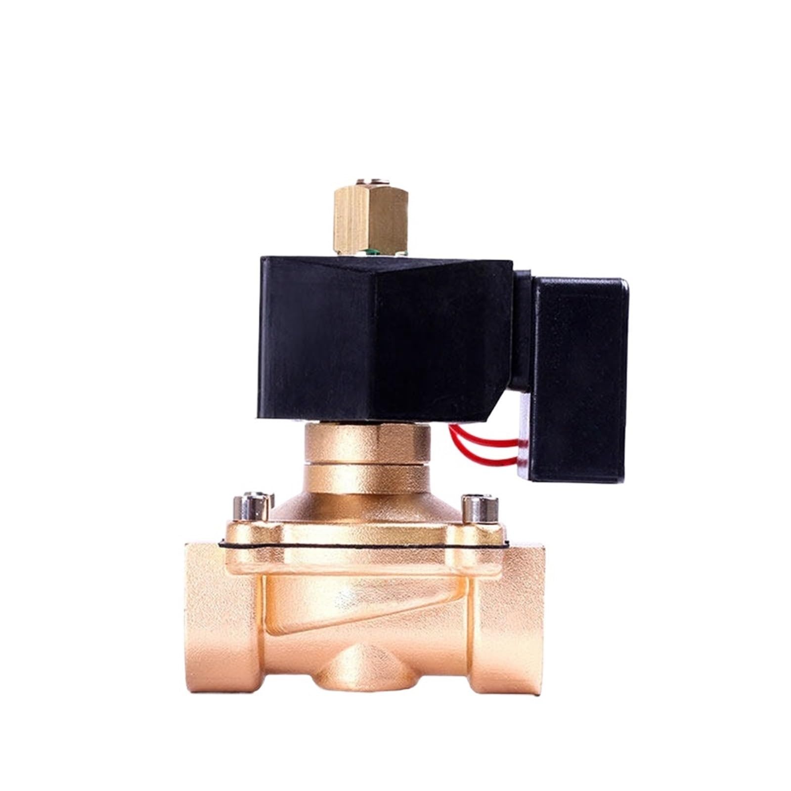 HKYPCOKVK 1/2" 3/4" 1" 2" Brass Normally Opened Solenoid Valve 24v 110v 220v with Non Saving Energy Module(Bsp-240vac,OneSize)