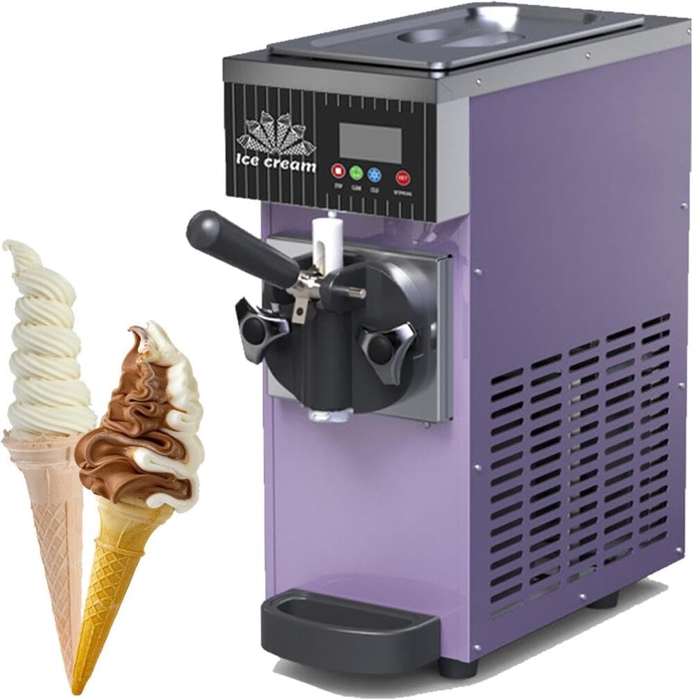 Machine À Glace Italienne Et Granités, Sorbetière Et Boissons Glacées, Rendement 4–5 Kg/h, Réservoir 2,5 L, Cylindre 1 L, Couleur Professionnelle Et Maison