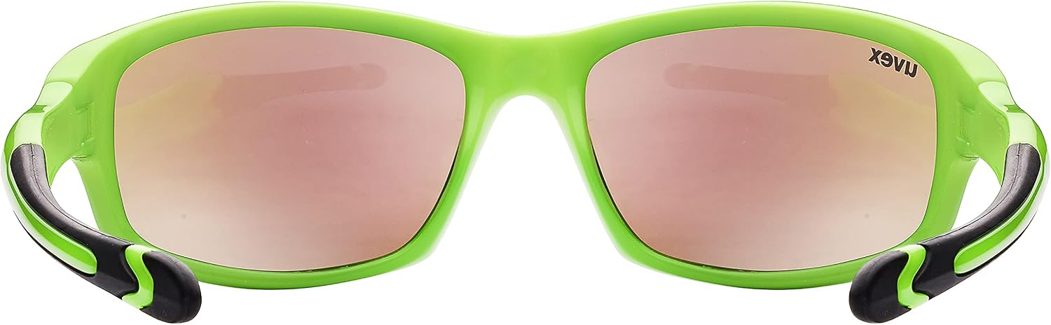uvex Sportstyle 507 - Sunglasses for Kids - Mirrored Lenses - incl. Headband - Green/Green - One Size - Image 5