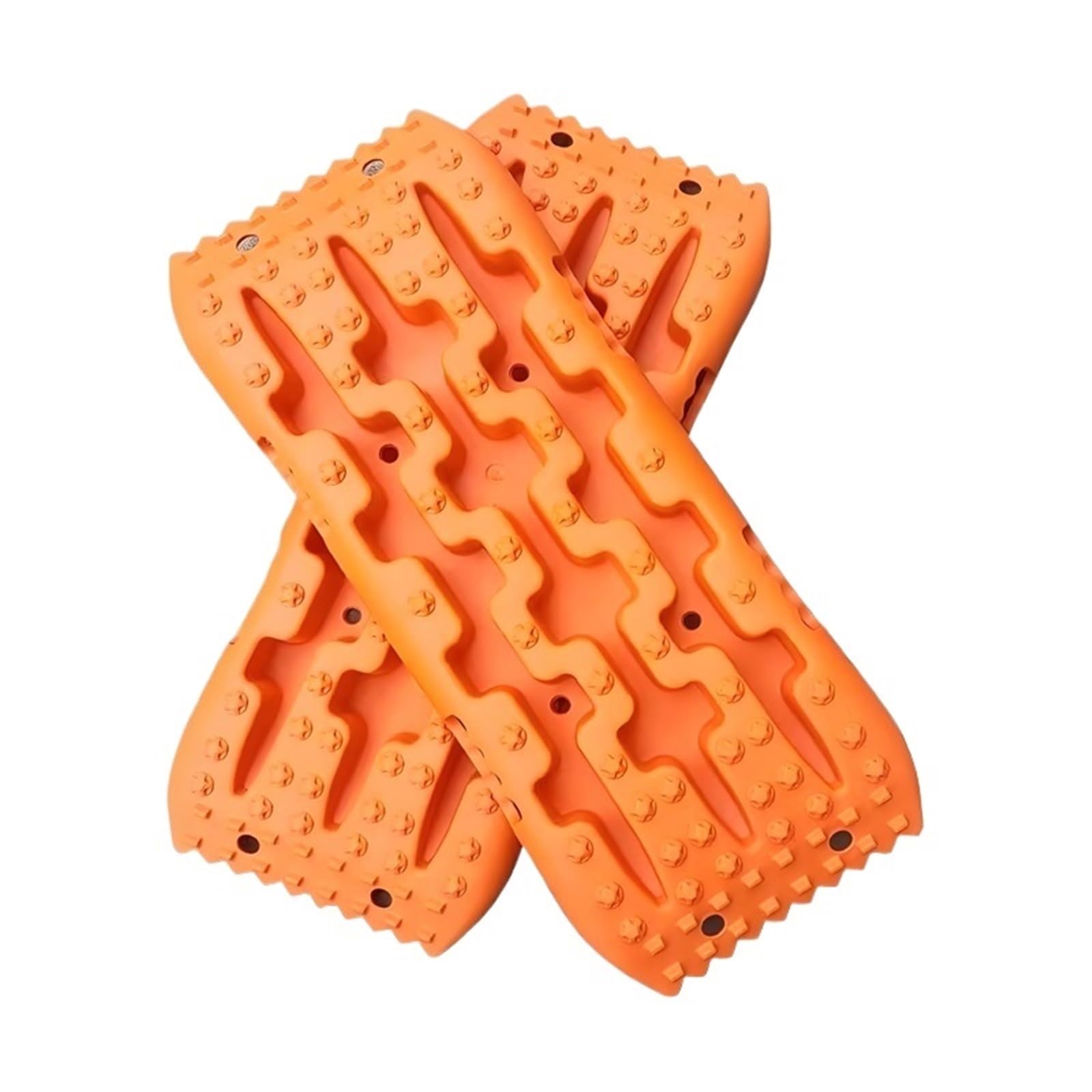 Tavola di trazione per il soccorso stradale, Mini trackpad di emergenza for scheda trazione salvataggio for auto da 2 pezzi(2PC Orange)