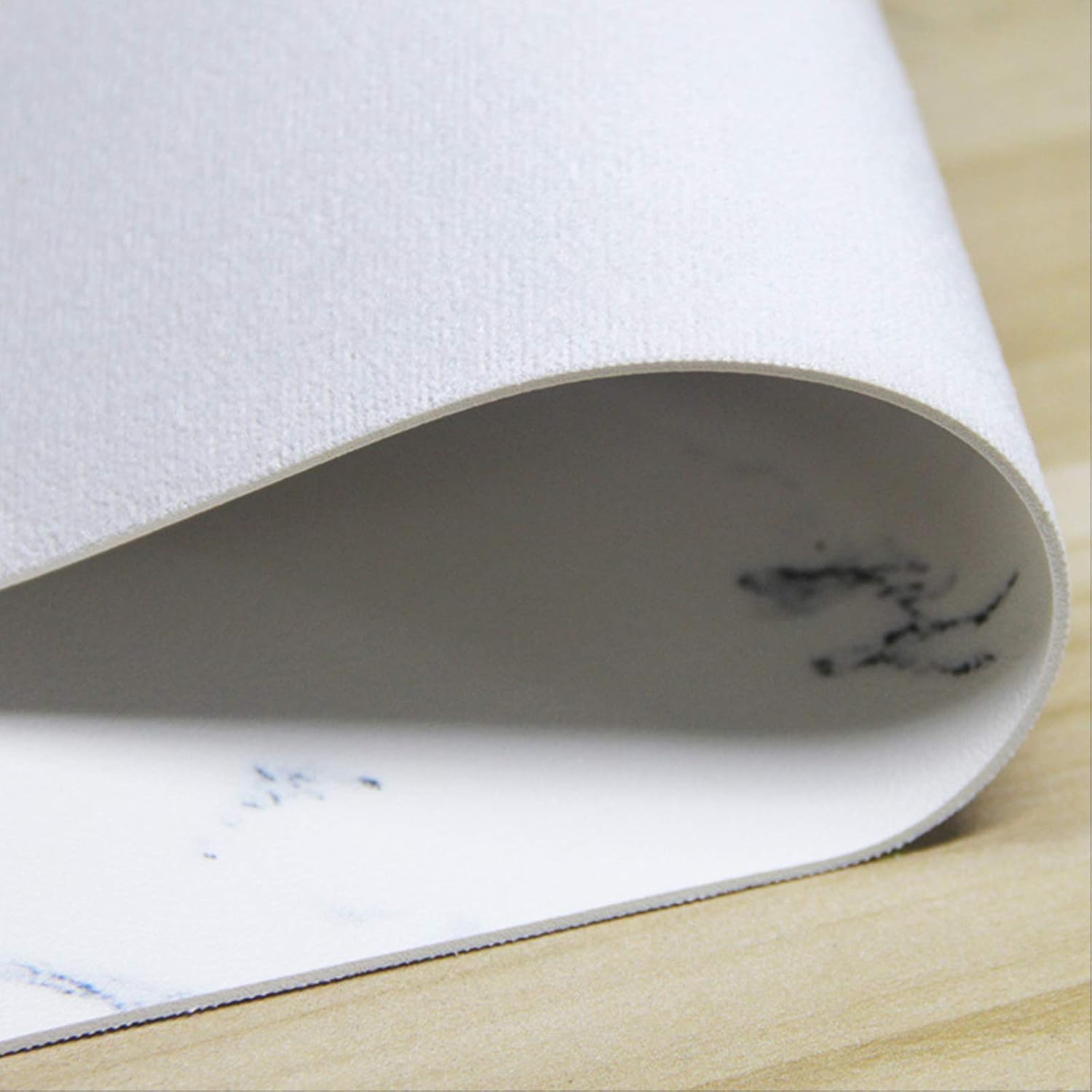 Extended Mouse Pad, Marble Design Leather Material Desk Mat，Washable Odorless Unfading Sweat Proof in 24x12inch,32x16inch,36x18inch