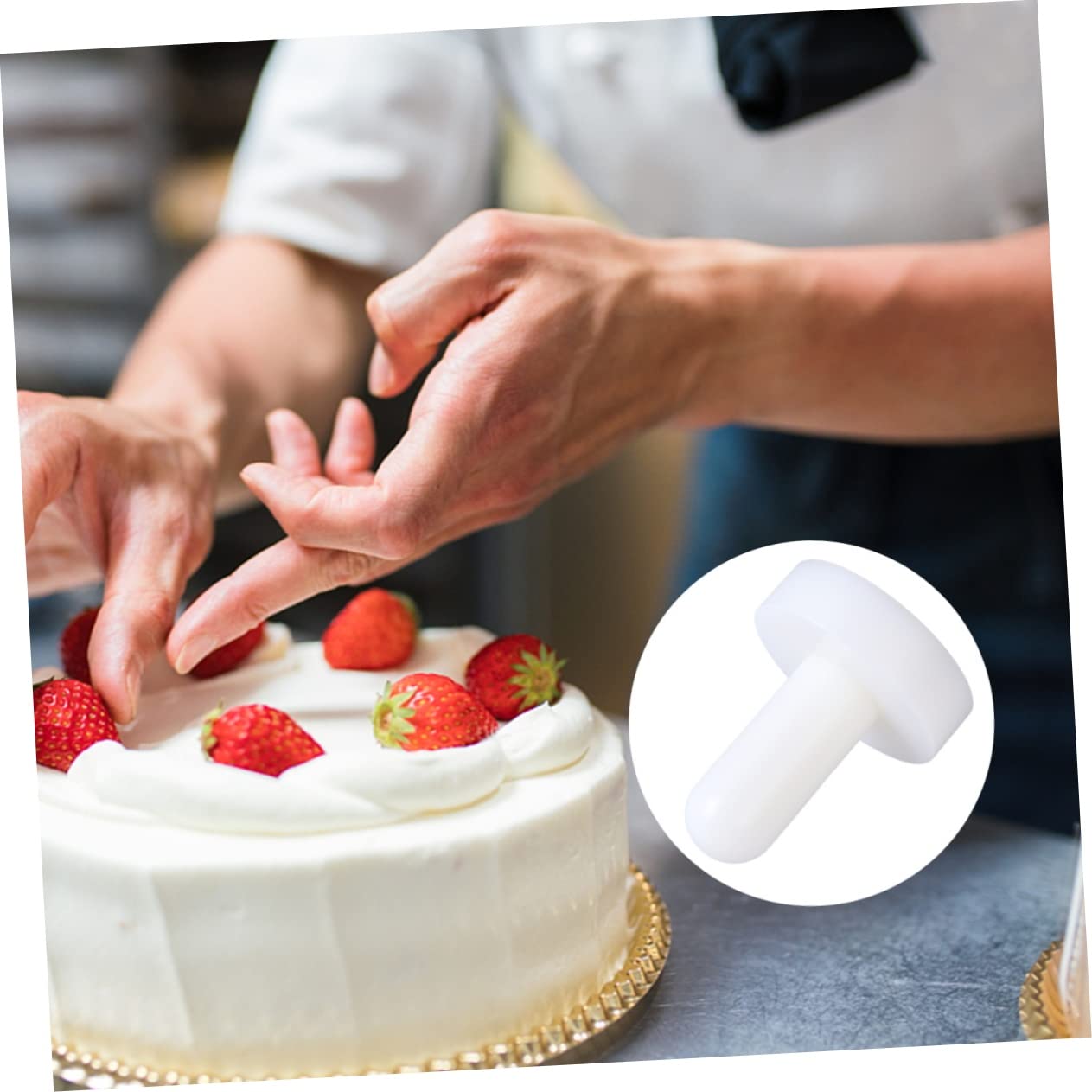 LABRIMP 3piezas Prensa para Tartas y Herramienta Práctica De Repostería Utensilio De Presión para Tartas y Pasteles para Profesional y Personal