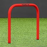 FORZA Soccer Pro Passing Arcs [4 Pack] - Grass/4G Pitches - Optional Bases (with Bag, Red, Without Base)