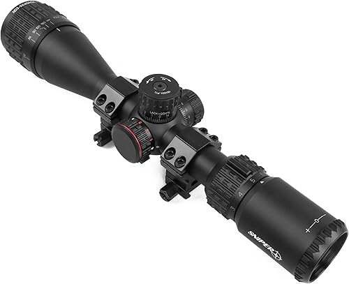 Miniatura 9 de Alcance de rifle ND 4-16X50 AO alcance de rifle de caza, retícula grabada de vidrio rojo/verde/azul, lente totalmente multicapa (4-16x50)