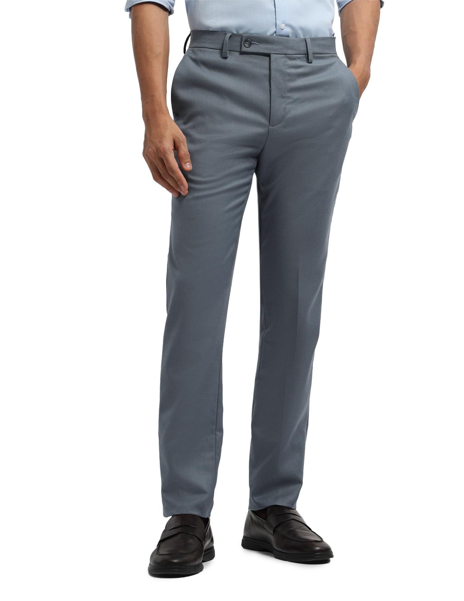 arrow Men's Dobby Hudson Tailored Fit Trousers-picture-46