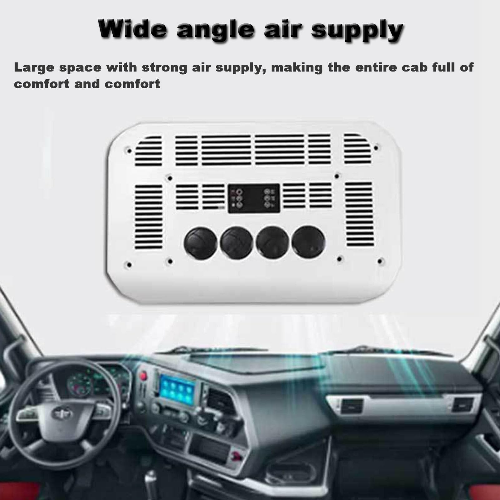 Condizionatore d'Aria da Tetto 12V/24V, 8840 BTU, unità di climatizzazione per Camper, Minivan, Camion, rimorchi e Barche, Raffreddamento rapido.