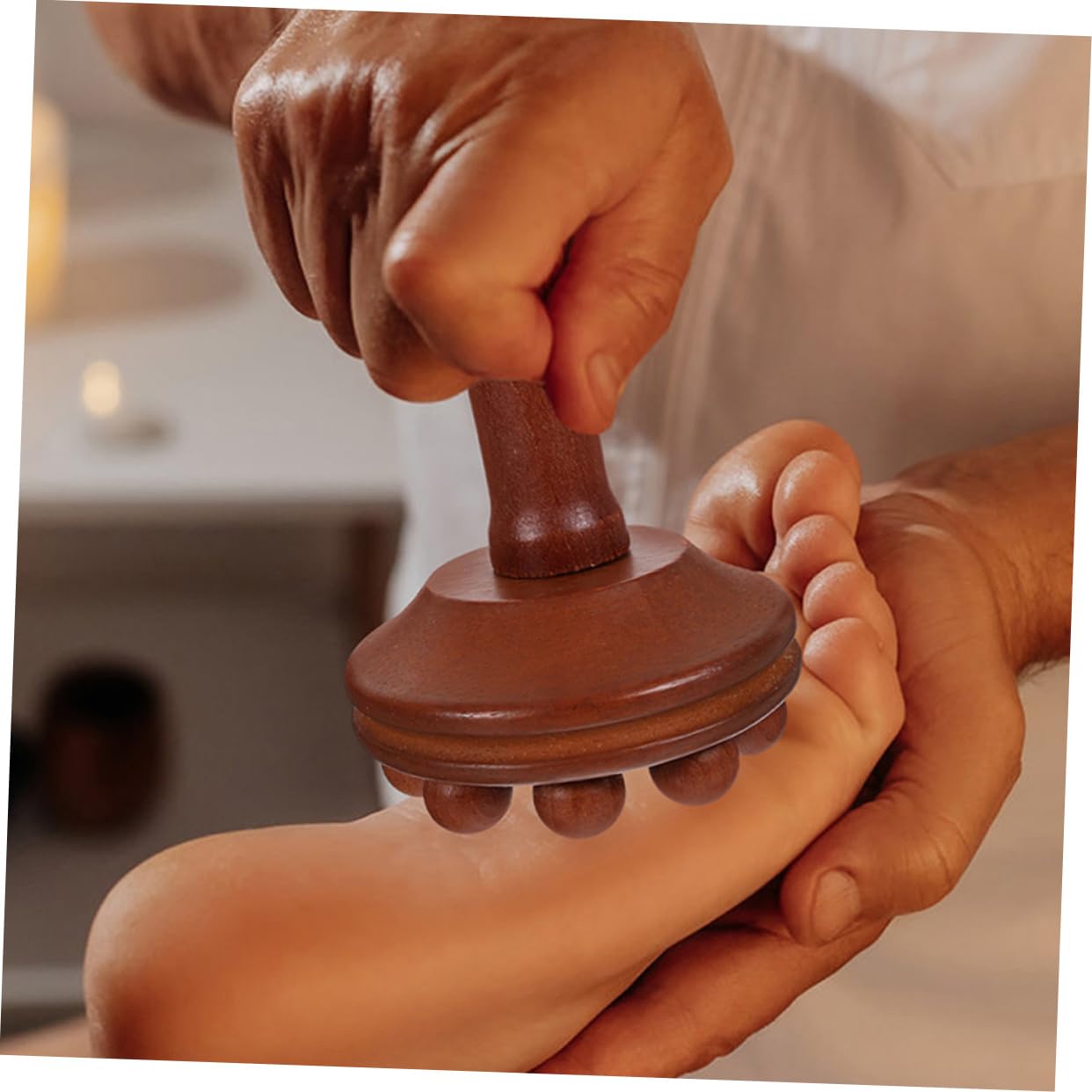 CALLARON 2 Series Herramientas De Masaje Manual Herramienta De Masaje Portátil ador Para El Cuerpo a De Corporal De Mano De Madera 2 Piezas*2