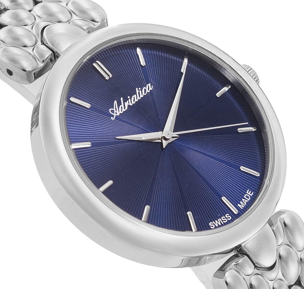 Adriatica Zegarek Unisex A3770.5115Q z Bransoletą Stalową, Mechanizm Kwarcowy, Wodoszczelny 30M