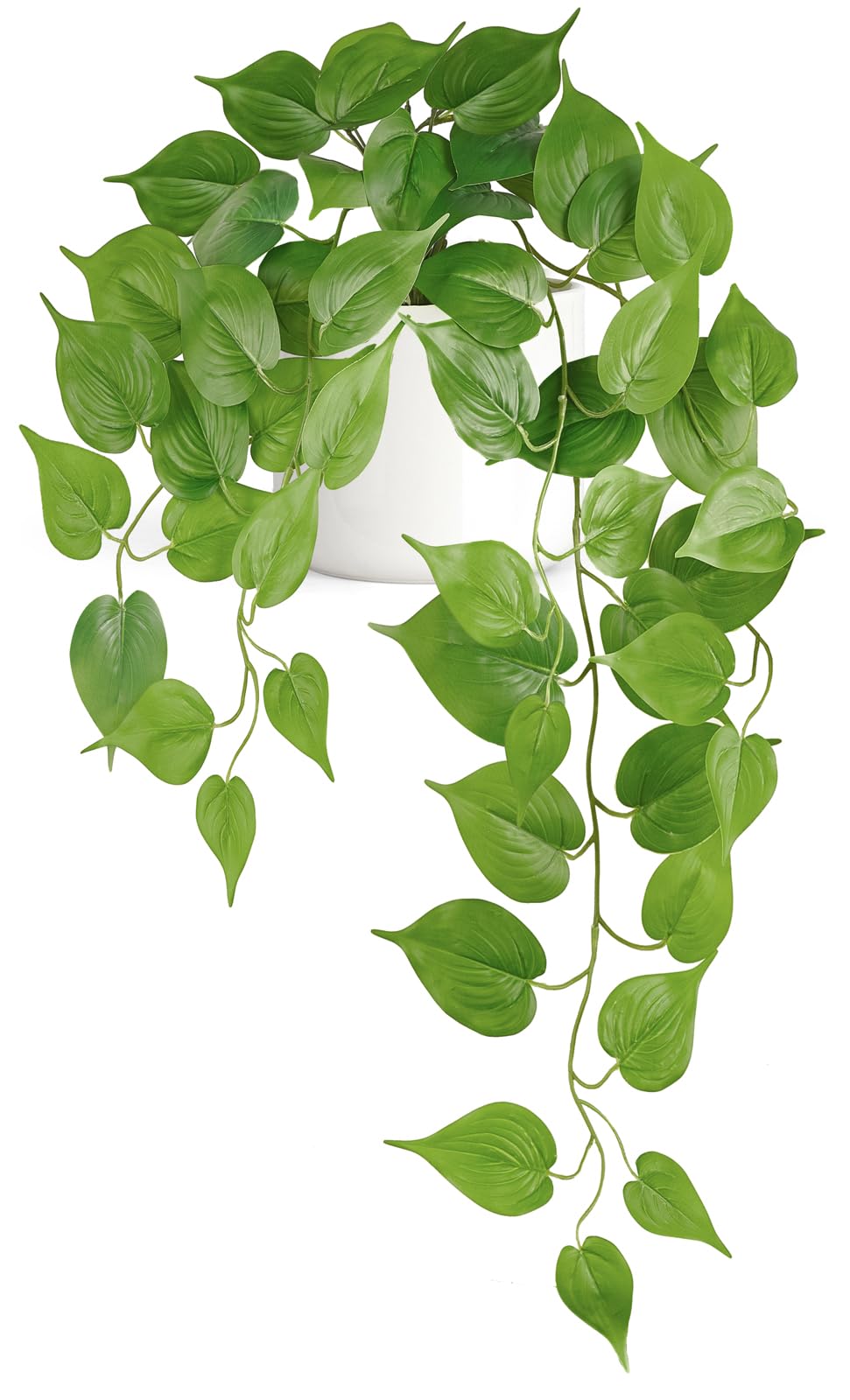 Photo 1 of Mkono Fake Hanging Plants with Ceramic Pot, 25" Artificial Plants Indoor