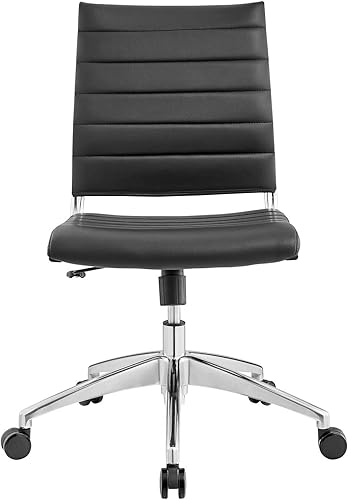 Miniatura 7 de Modway Jive - Silla de conferencias giratoria sin brazos y respaldo medio, color negro