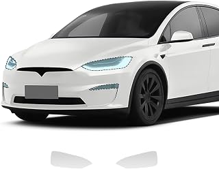 Headlight Clear PPF for Tesla Model X 2016-2022, Precut 6.5Mil TPU Clear Headlamp Taillight Wrap, Self-Healing Anti-Scratch Paint Protection,for Tesla Exterior Accessories