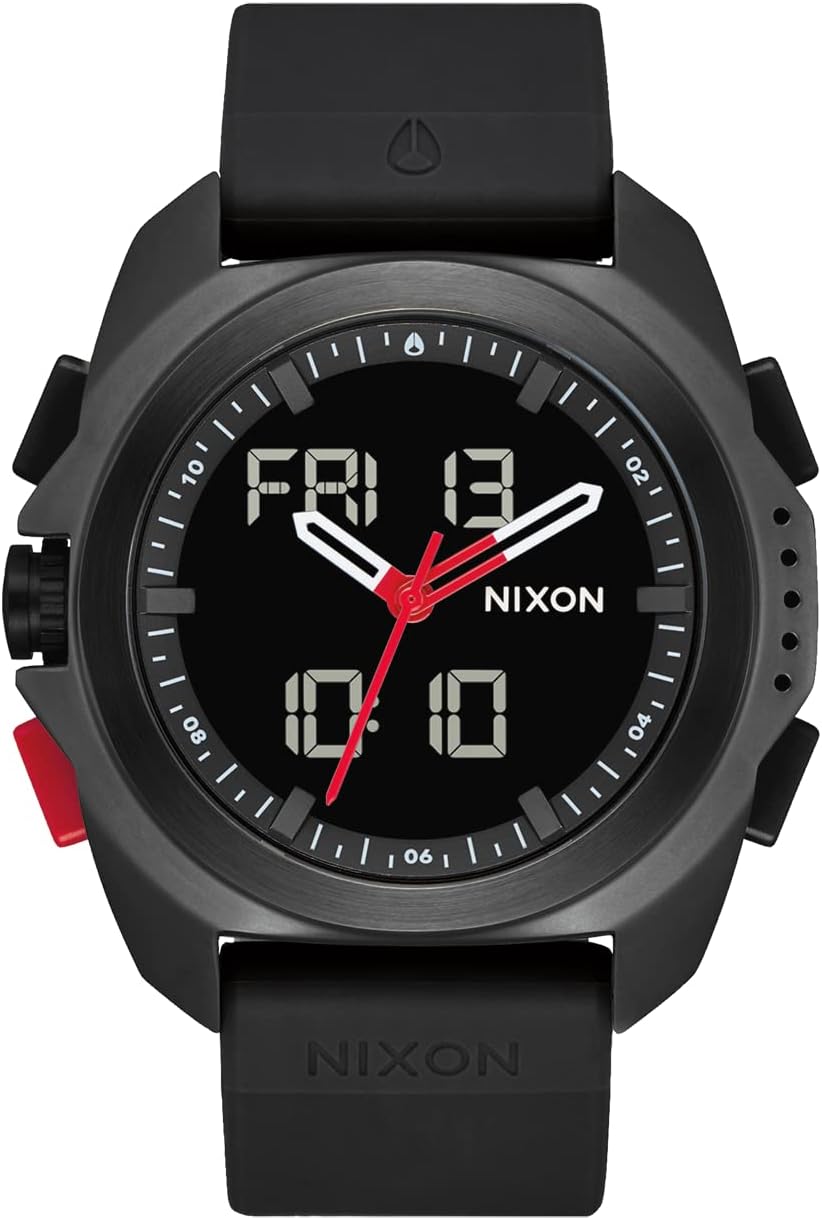 NIXON Ripley A1267 - Analog and Digital Watch for Men - Expedition and Adventure Sport Watch - Men's Fashion Watch - 23mm PU Band