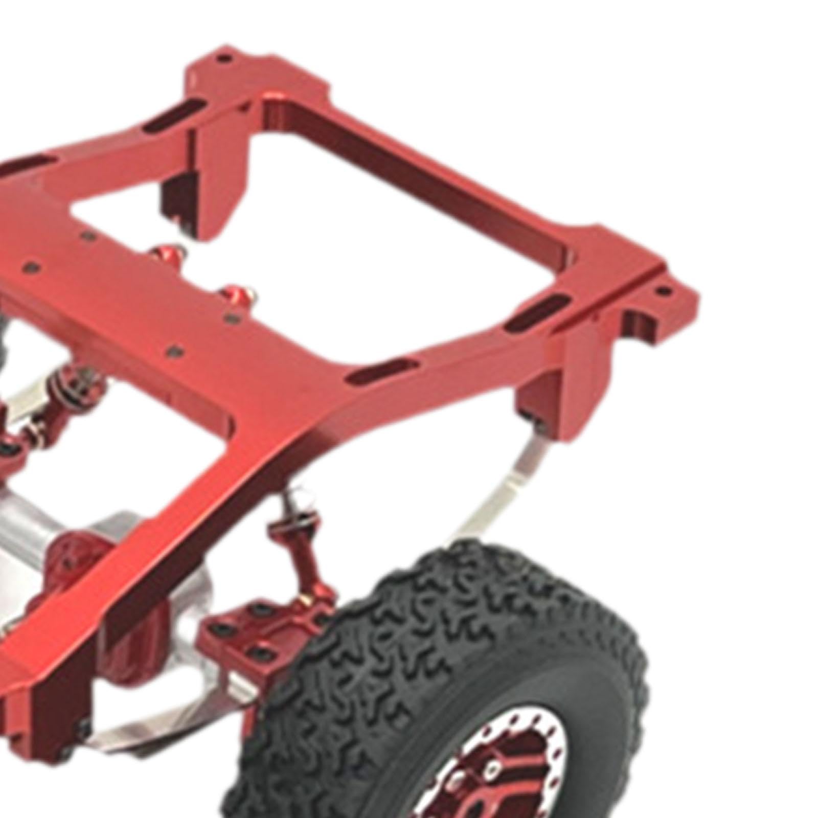 Juego de Repuestos para Chasis de Coche RC, Accesorios para Varilla de Dirección, Kit de Montaje de Aluminio Y Hierro, Adecuado para Manualidades, Rojo