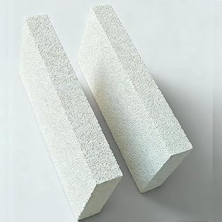 2300-FInsulating Fire Brick,Heat Insulation Block, Low Thermal Conductivity, 1.25"x 4.5"x 9"Fire Bricks for Wood Stove,Fireplaces,Brick Fireplace,White2 Pieces