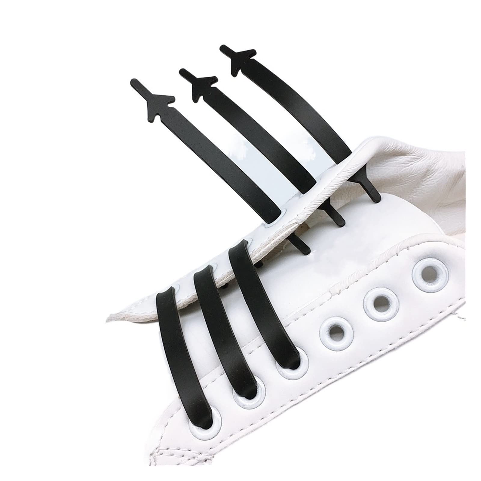 Cordones de Silicona sin Cordones elásticos for Zapatos, 12 Unidades, for Zapatillas Deporte for niños y Adultos