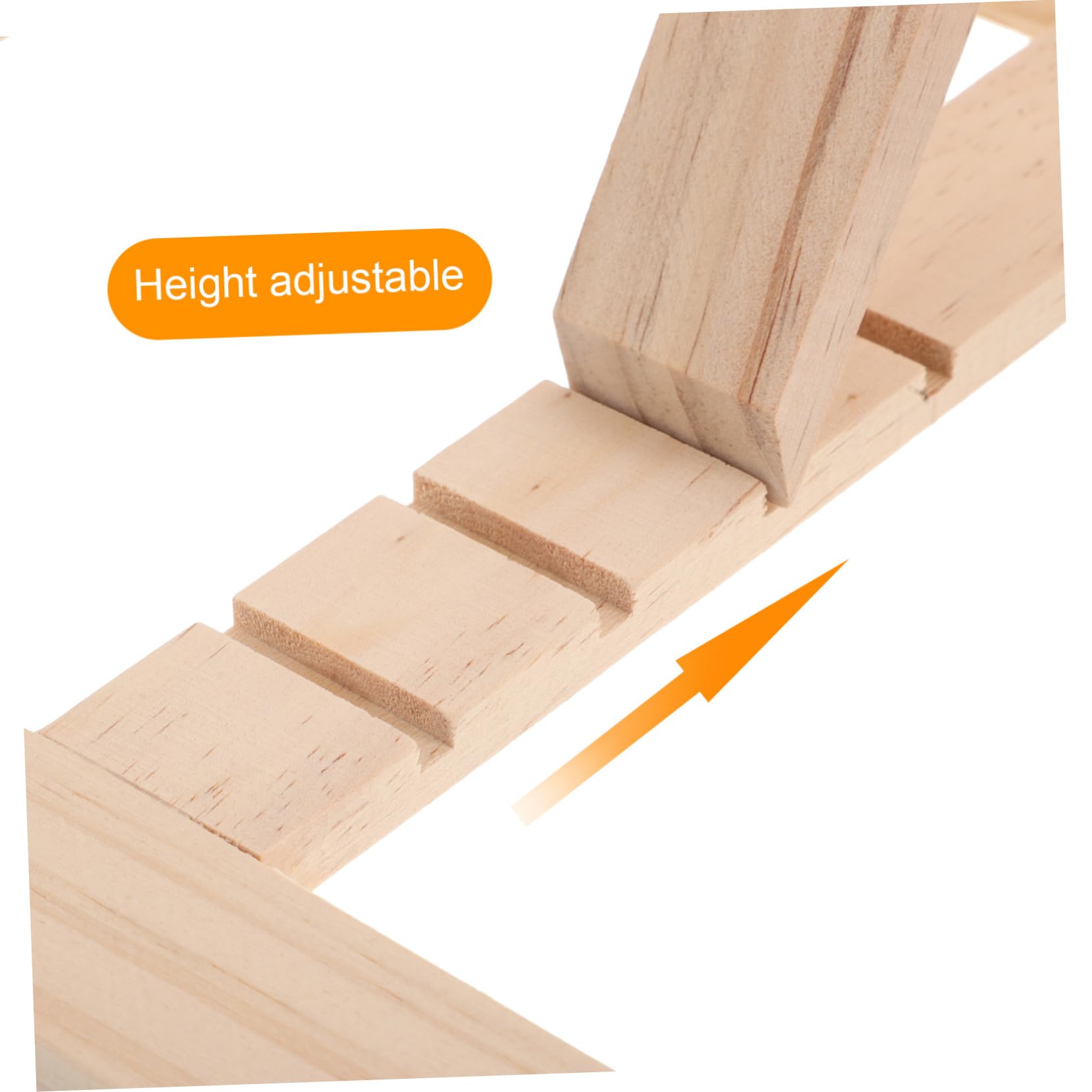 Supporto per Laptop in Legno Beige Regolabile Multiangolo | Dissipazione del Calore, Struttura Pieghevole da Tavolo, Adatto a Libri e Tablet