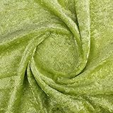 TELA DE TERCIOPELO MARTELÉ POR METROS EN COLOR LISO, ANCHO 160cm (VERDE LIMA, 1 METRO)
