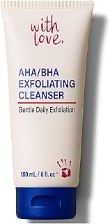 AHA/BHA - Jabón facial exfoliante diario, lim...