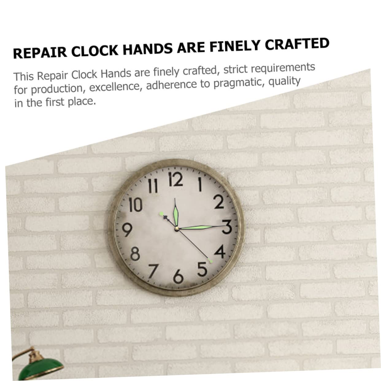 DOITOOL 50 Sätze Leuchtende Hände Zeiger der Wanduhr Ersatz-Uhrzeiger Mechanismen leuchtende Uhrzeiger Teile wanduhren Repair kit dekoringe Bequeme Uhrzeiger dekorative Uhrzeiger Aluminium