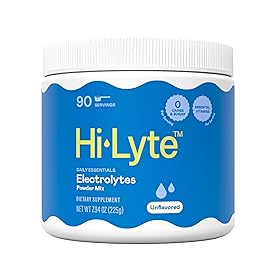 Hi-Lyte Electrolytes Powder Mix - Unflavored Hydration Support for Daily Wellness, Fasting, Keto - Sodium, Potassium, Magnesium, Vitamins - No Sugar, No Carbs, Clean Ingredients