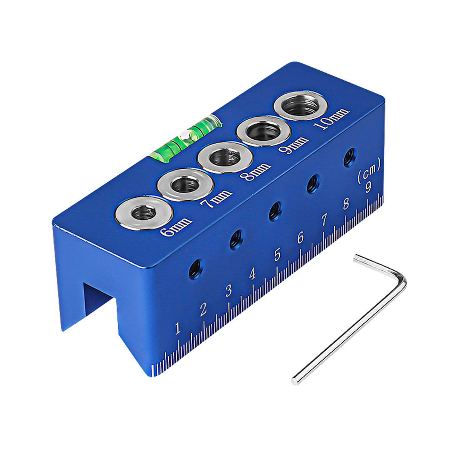 Kalttoy Multipurpose Drilling Alignment Tool With Builts In Levels Design 6/7/8/9/10Mm Drill Guide Block Locator For Woodworking Drilling Tool For Woodworkers