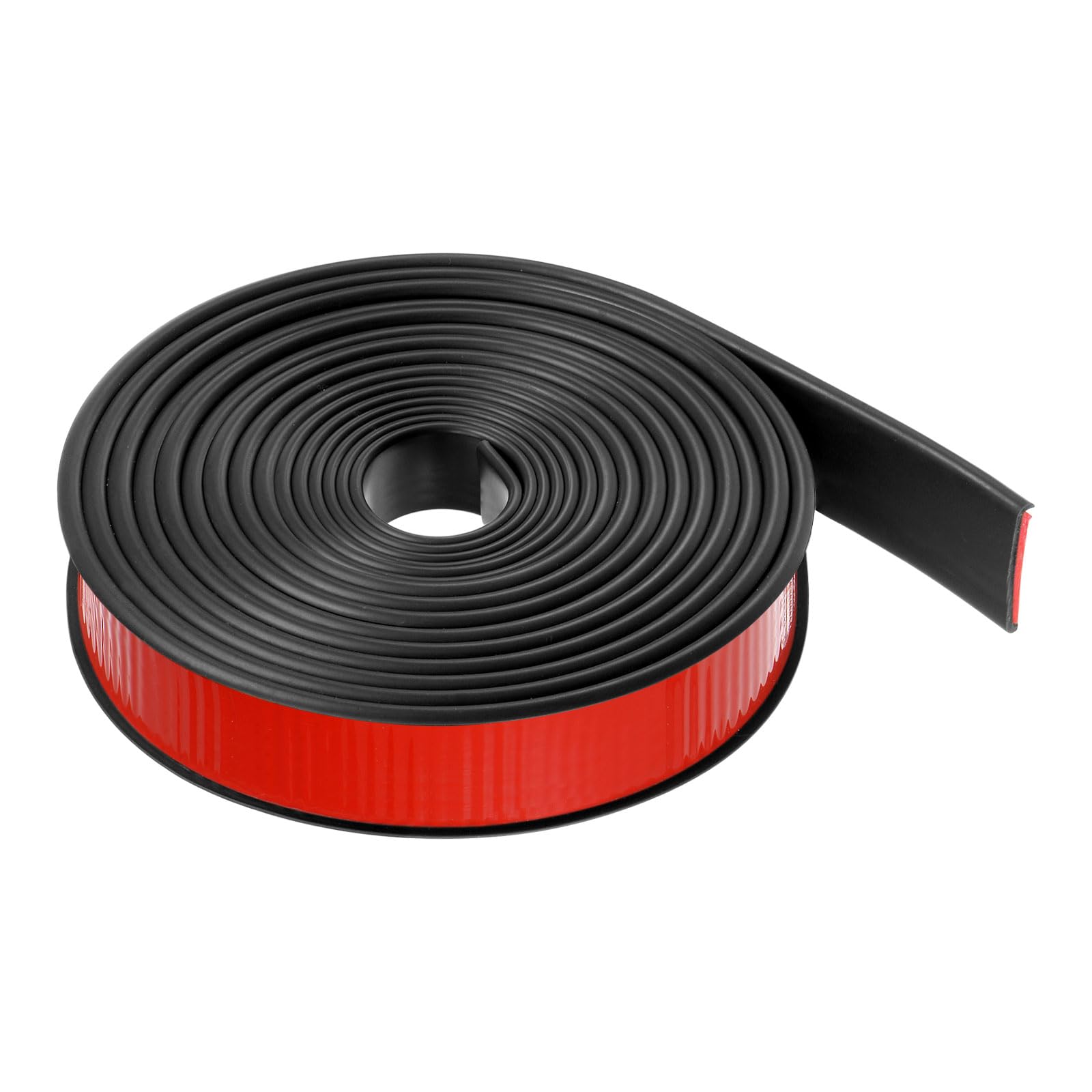 HARFINGTON U-Shape Edge Banding 1" x 16.4ft (25mm x 5000mm) Self Adhesive TPE Flexible Veneer Edging Edge Protector for Furniture Cabinet Table Repair